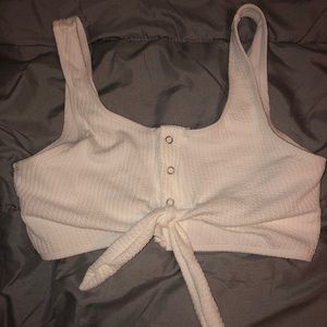 🤩 SheIn Henley Knot Bikini Top